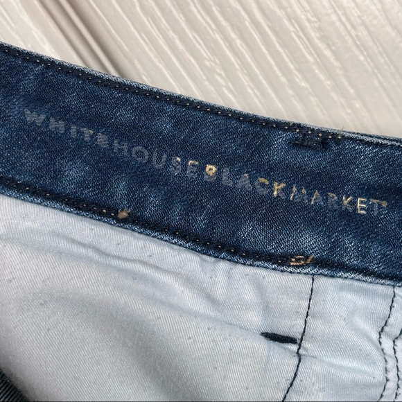 White House Black Market High Rise The Straight Crop Sz 8 L - Picture 9 of 13